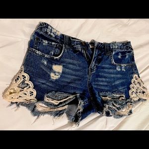 FREE PEOPLE JEAN SHORTS size 26